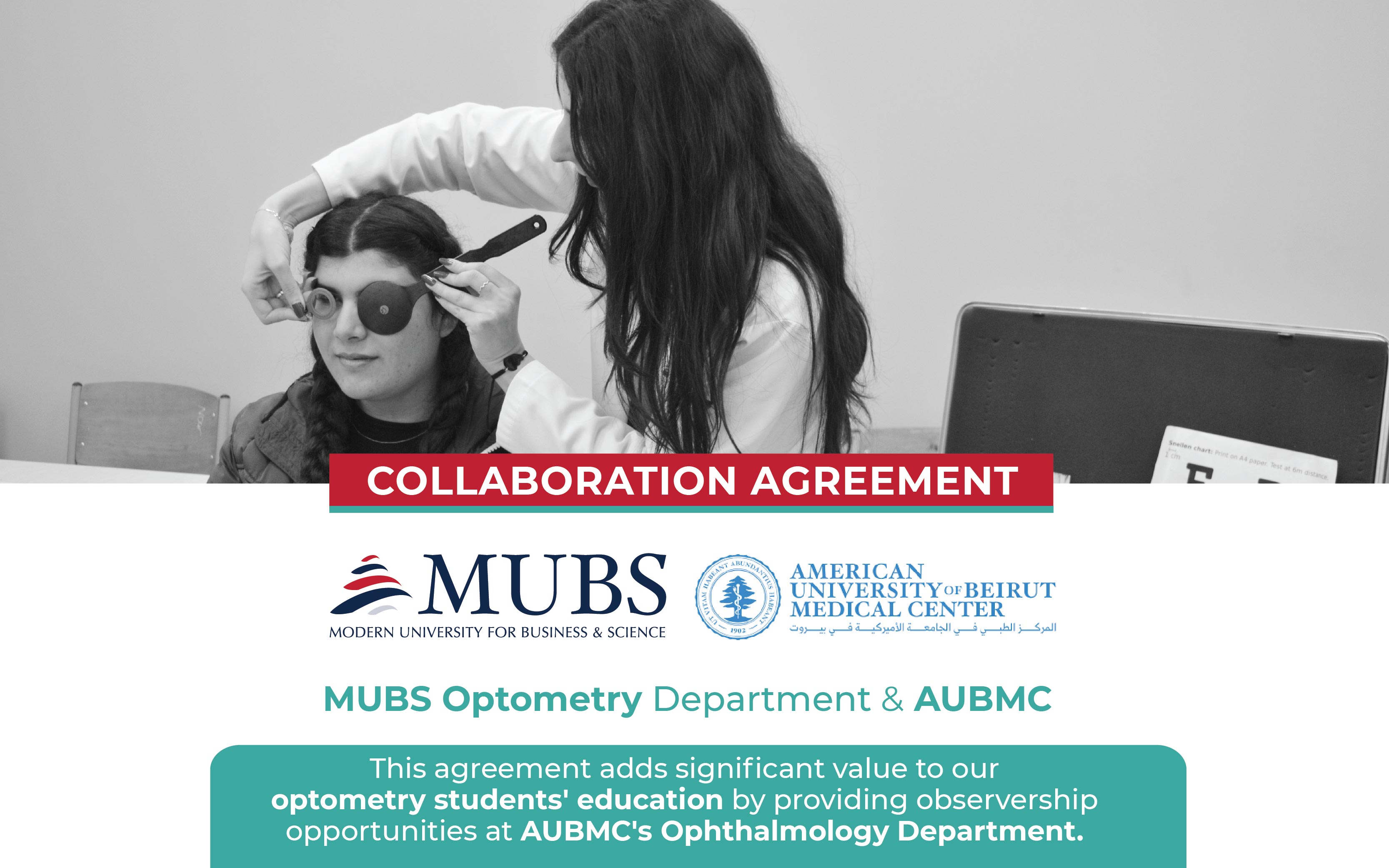 MUBS Optometry Dept. & AUBMC Collaborate to Enhance Students' Clinical Training